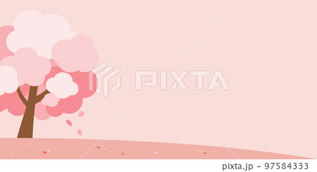 背景イラスト_桜の背景 97584333