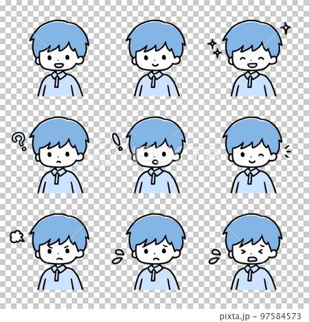 boy icon set boy icon set 97584573