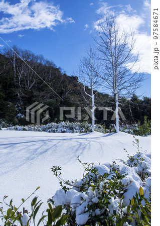 雪が降った後の青空 雪が降った後の青空 97584671
