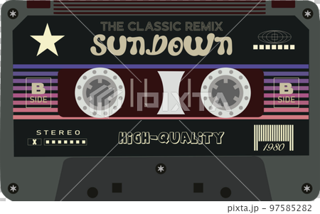 retro style cassette 97585282