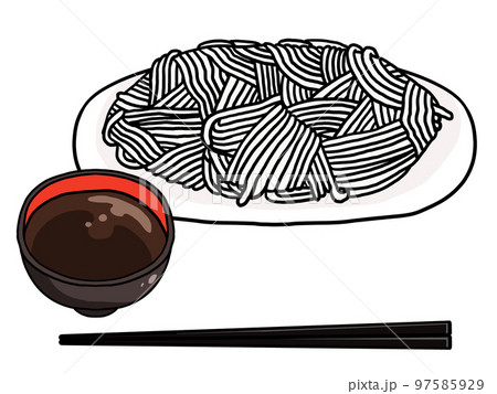 冷やしうどんのイラスト 97585929
