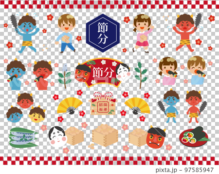 Setsubun material set 97585947