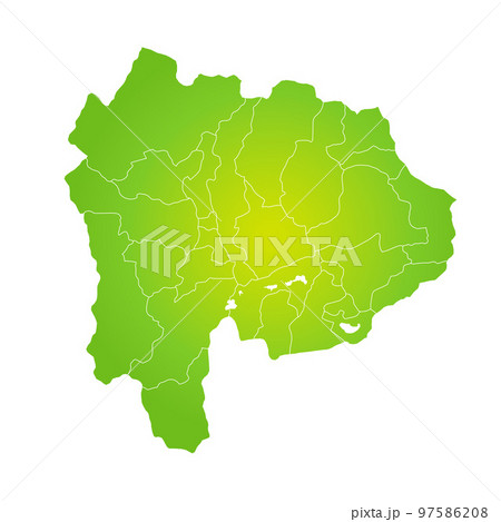 山梨県と市町村地図 山梨県と市町村地図 97586208