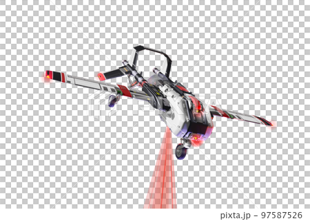 Security drone (airplane type: transparent material version) 97587526