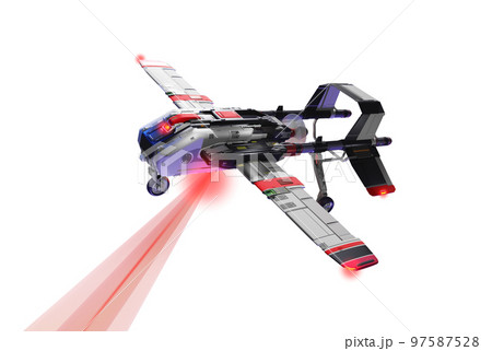 警護用ドローン(飛行機型：透過素材バージョン) 97587528