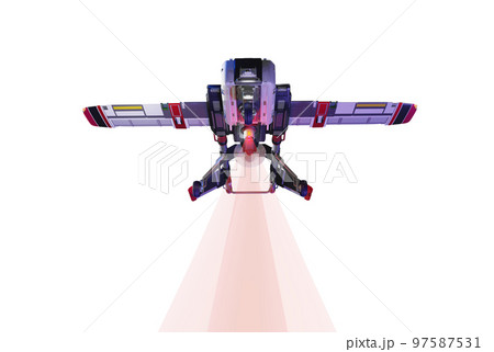 警護用ドローン(飛行機型：透過素材バージョン) 97587531