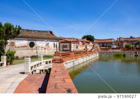 Taiwan Kinmen Zhu Shan Village and lake 97590027