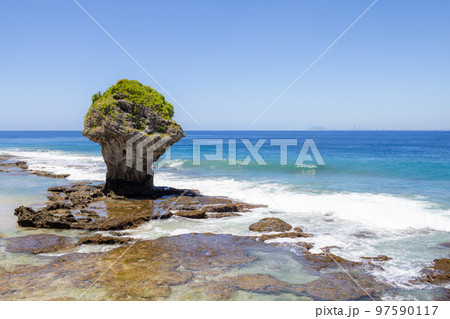 Taiwan Liuqiu Island Flower Vase Rock 97590117