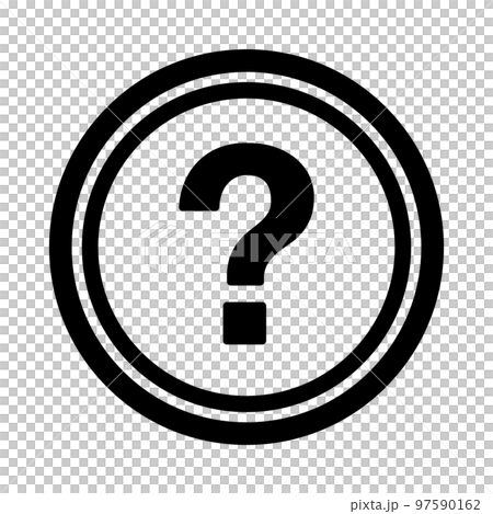 Round question mark icon. doubts and troubles. vector. Round question mark icon. doubts and troubles. vector. 97590162