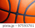 Orange basketball texture skin close up 97593701