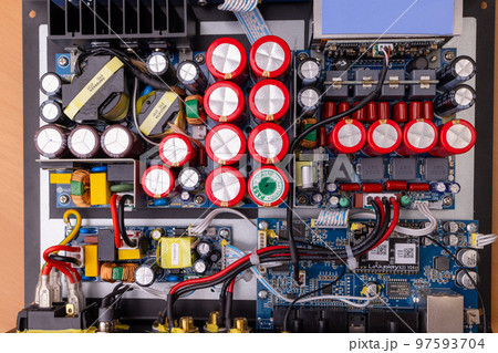 Circuit board of sound amplifier Circuit board of sound amplifier 97593704