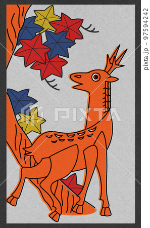 落語,メンコ,鹿,花札01 97594242