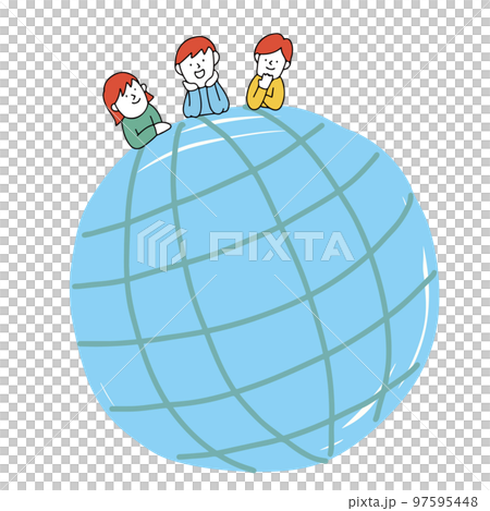 地球・環境について考える子供たちのイラスト 地球・環境について考える子供たちのイラスト 97595448