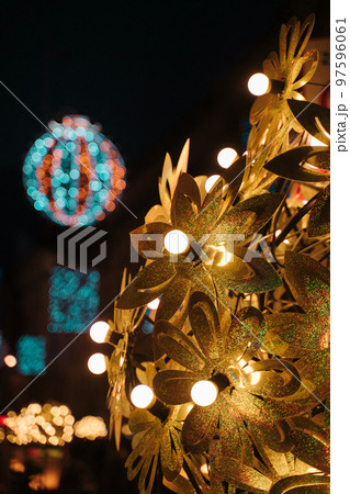Street Christmas deocrations and illuminations 97596061