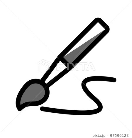 Illustration Vector graphic of Paintbrush Icon Illustration Vector graphic of Paintbrush Icon 97596128