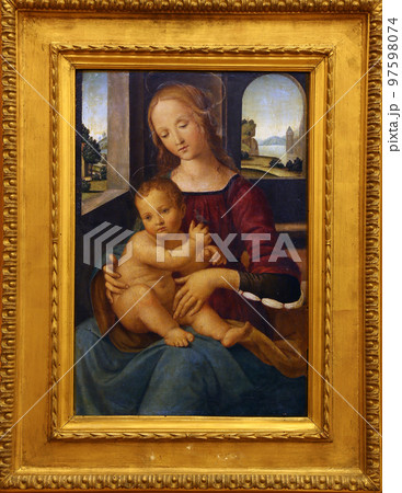 School of Lorenzo di Credi: Madonna with the Child, Old Masters Collection, Croatian Academy of Sciences in Zagreb School of Lorenzo di Credi: Madonna with the Child, Old Masters Collection, Croatian Academy of Sciences in Zagreb 97598074