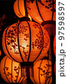 Chinese red lanterns for new year decoration 97598597