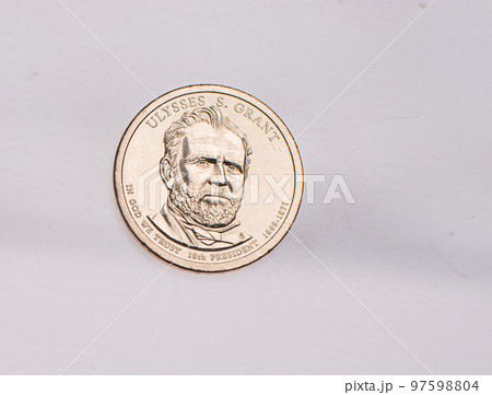 The four most commonly used American Coins. A quarter, dime, nickle, and penny isolated on a white background The four most commonly used American Coins. A quarter, dime, nickle, and penny isolated on a white background 97598804