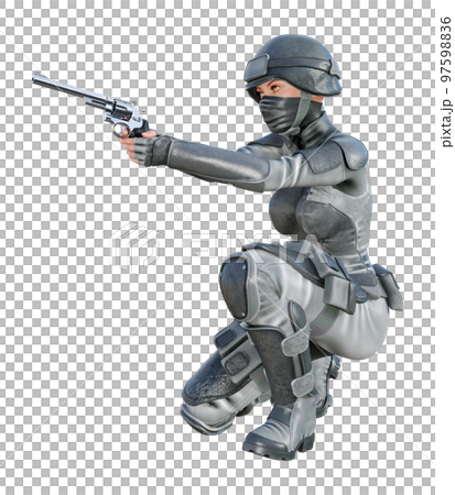 特警☆特種部隊插圖素材 [97598836] PIXTA圖庫