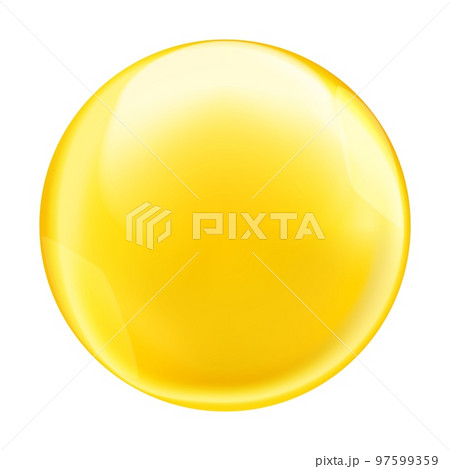 Golden oil translucent bubble or round drop with transparency Golden oil translucent bubble or round drop with transparency 97599359