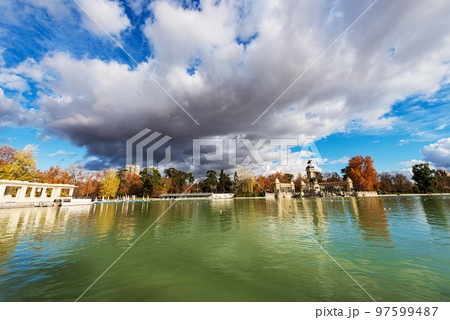 Buen Retiro Park and Monument to Alfonso XII - Madrid Spain 97599487