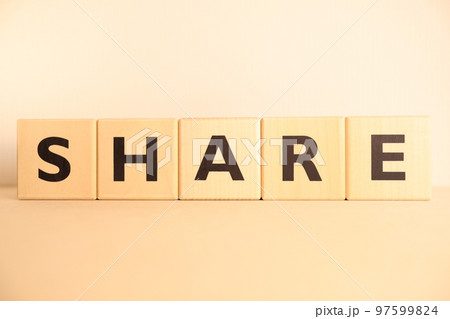 シェア(SHARE・共有)の文字 シェア(SHARE・共有)の文字 97599824