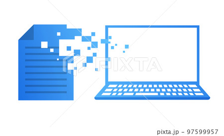 デジタル化のイラスト素材 デジタル化のイラスト素材 97599957