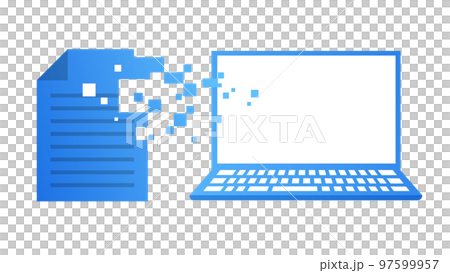 デジタル化のイラスト素材 デジタル化のイラスト素材 97599957