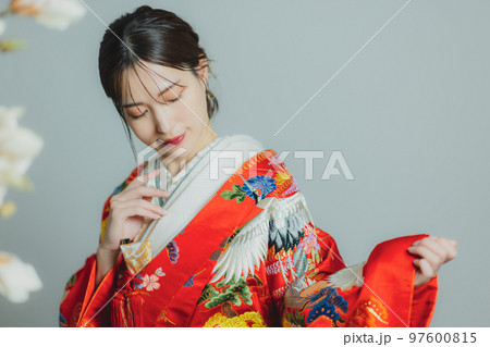 赤い色打掛　 97600815