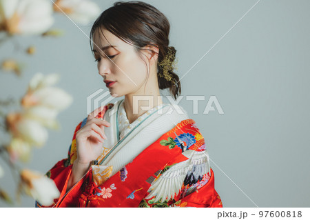 赤い色打掛 赤い色打掛 97600818