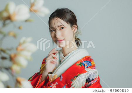 赤い色打掛  赤い色打掛  97600819