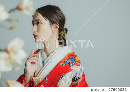 赤い色打掛　 97600821