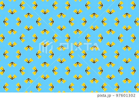 Geometric pattern in the colors of the national flag of Saint Lucia. The colors of Saint Lucia. 97601302