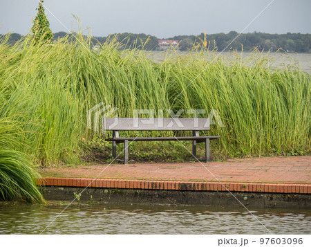 The city of Bad Zwischenahn at a lake in germany 97603096
