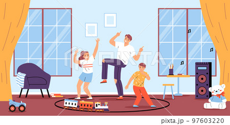 Dad Flat Illustration Dad Flat Illustration 97603220