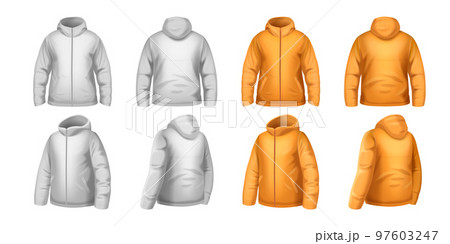 Realistic Jacket Mockup Set 97603247