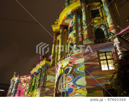 the city of berlin at night the city of berlin at night 97603389