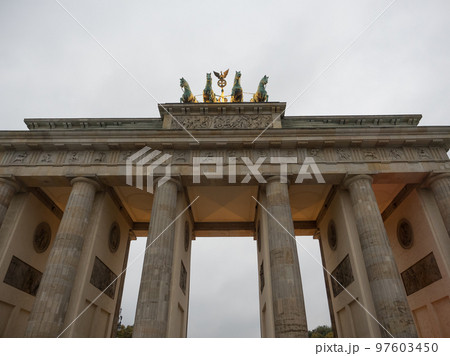 the city of berlin at night 97603450