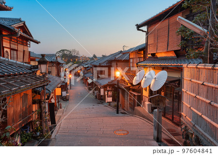 Kyoto, Japan Streets in Highashiyama District 97604841