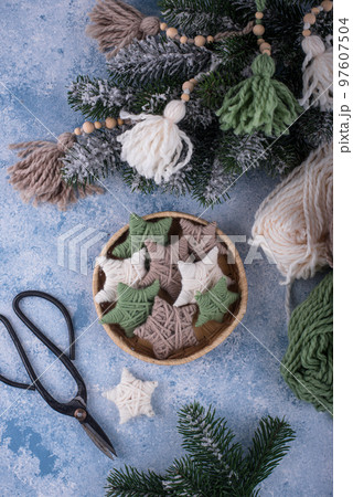 Christmas and New Year boho style decoration Christmas and New Year boho style decoration 97607504