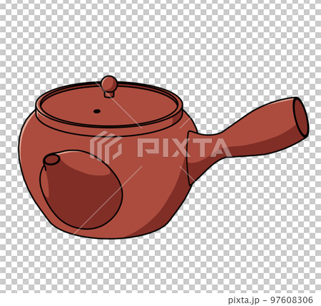 Illustration of a teapot diagonal 97608306