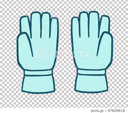 glove, ski, snowboard glove, palmar, blue glove, ski, snowboard glove, palmar, blue 97609618