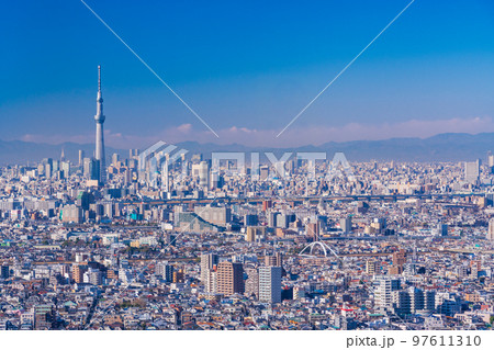 (東京都)東京スカイツリー 周辺のビル群 (東京都)東京スカイツリー 周辺のビル群 97611310