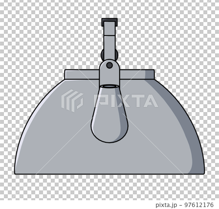 やかん正面のイラスト 97612176