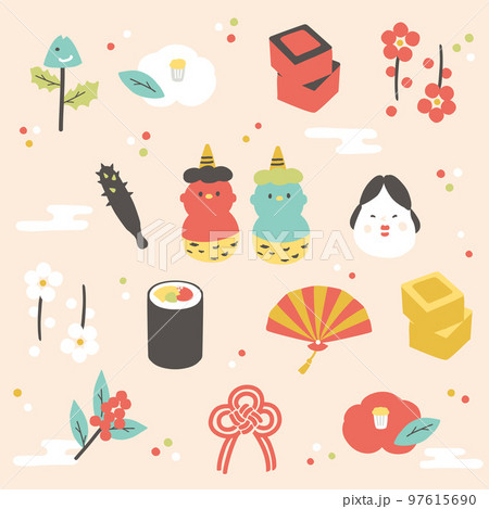 節分 てぬぐい柄 セット 節分 てぬぐい柄 セット 97615690