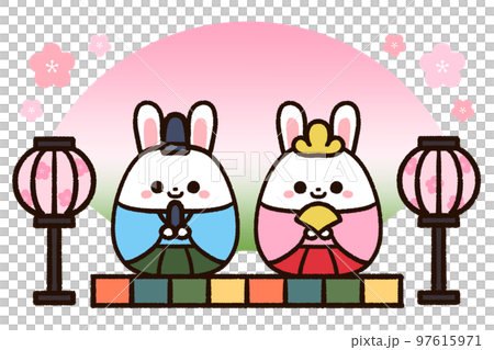 Cute bunny for Hinamatsuri 97615971