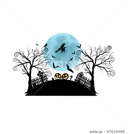 Happy halloween card 97616466