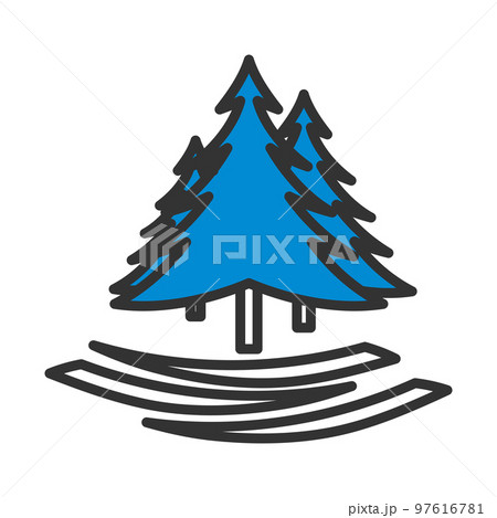 Icon Of Fir Forest Icon Of Fir Forest 97616781