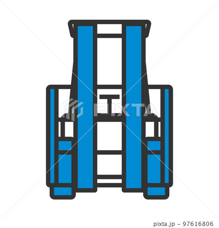 Warehouse Forklift Icon 97616806
