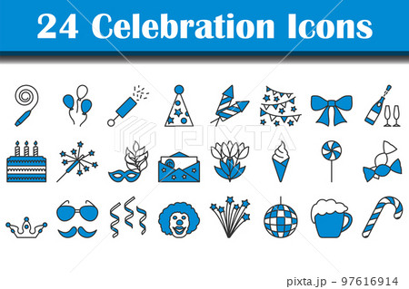Celebration Icon Set 97616914